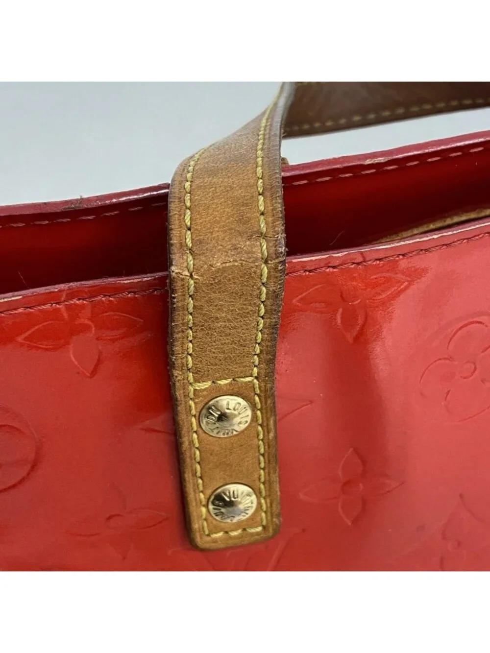 Louis Vuitton Handbag Vernis Reed PM Rouge
